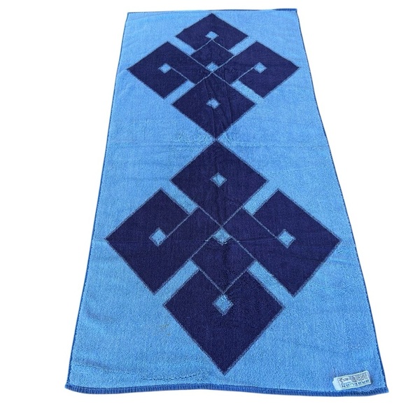 VTG Cecil Saydah MCM Geometric 3-Piece Bath Towel Set Brazilian Collection GUC - Picture 2 of 14